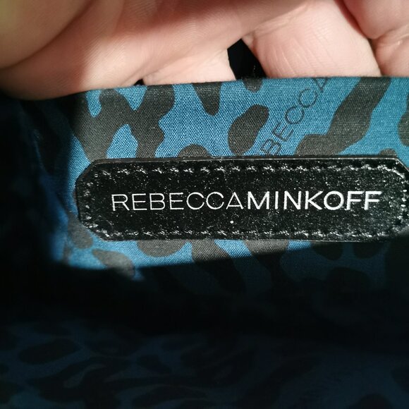 Black/Silver Quilted/Studded Crossbody/Shoulder Bag EUC #254 - Picture 10 of 16